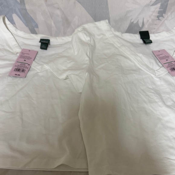 wild fable Other - wild fable White Girls' Basic V-Neck Tops - 2 Pack